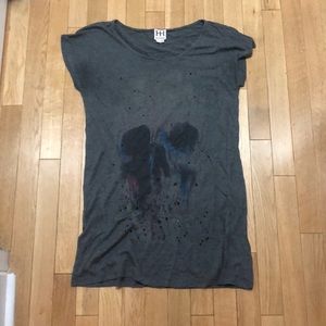 HAUTE HIPPIE grey skull dress